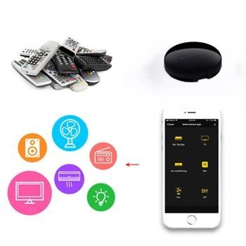 Smart IR Remote Control Infrared Universal TUYA APP Control One for All Control TV DVD AUD Works with Alexa Google Home
Smart IR Remote Control Infrared Universal TUYA APP Control One for All Control TV DVD AUD Works with Alexa Google Home