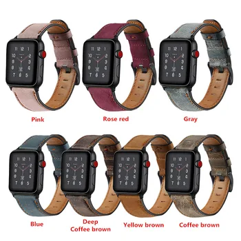 Leather strap For Apple watch band 44 mm 40mm 42mm 38mm Retro Cow watchband for iWatch bracelet for Apple watch serie 5 4 3 44mm
Leather strap For Apple watch band 44 mm 40mm 42mm 38mm Retro Cow watchband for iWatch bracelet for Apple watch serie 5 4 3 44mm