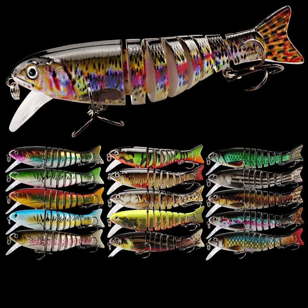 1PCS Knotty Fish Gear Bionic Multi-Section Swim Hard Bait Wobbler Rotating Trolling Pike Carp Crank Lure Winter Fishing
1PCS Knotty Fish Gear Bionic Multi-Section Swim Hard Bait Wobbler Rotating Trolling Pike Carp Crank Lure Winter Fishing