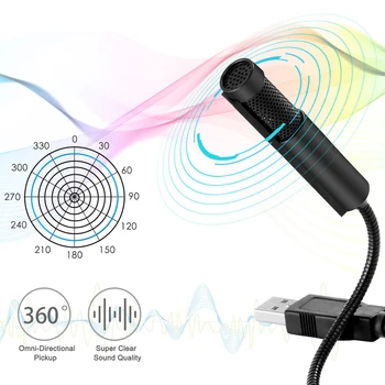 USB Interface Professional Flexible Portable Home Office Gaming Mic for PC Computer Omnidirectional Condenser Wired Microphones
USB Interface Professional Flexible Portable Home Office Gaming Mic for PC Computer Omnidirectional Condenser Wired Microphones