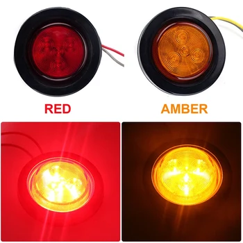 2 Inch Red Yellow Rubber Ring Round Light Truck Suitable for Truck LED Round Side Light with Heat Shrinkable Tube 
2 Inch Red Yellow Rubber Ring Round Light Truck Suitable for Truck LED Round Side Light with Heat Shrinkable Tube