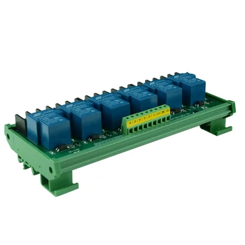 6 channel high-current Trigger Voltage relay module 30A, 5V 12V and 24V input, DIN rail mount PLC industrial control module
6 channel high-current Trigger Voltage relay module 30A, 5V 12V and 24V input, DIN rail mount PLC industrial control module