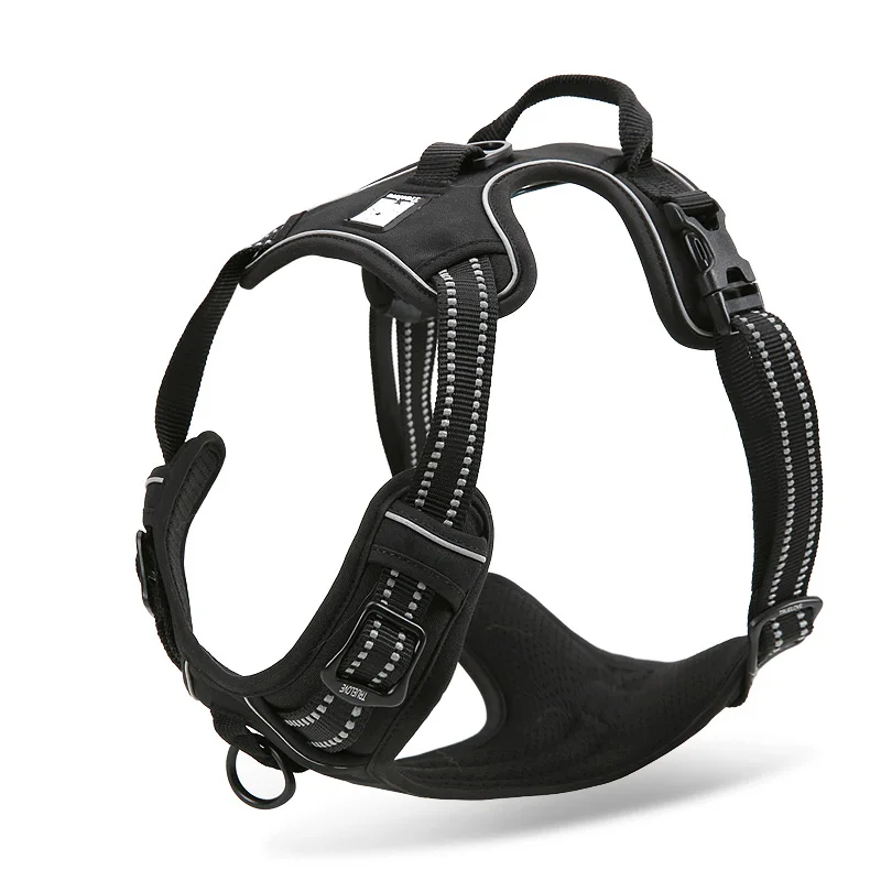 Truelove Pet Dog Harness Reflective high-elasticity sponge padding Adjustable Safety Vehicular lead Aluminum alloy D-ringTLH5651 
Truelove Pet Dog Harness Reflective high-elasticity sponge padding Adjustable Safety Vehicular lead Aluminum alloy D-ringTLH5651