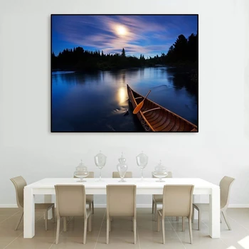 Evening Boat Lake Landscape Canvas Art Painting Forest Poster Home Decor Picture Living Room Bedroom Wall Art Prints 
Evening Boat Lake Landscape Canvas Art Painting Forest Poster Home Decor Picture Living Room Bedroom Wall Art Prints