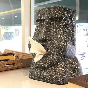 Tissue Storage Box Tissue Box Easter Island Moai Shape Removable Paper Holder Stone Figure Napkin Case For Home Car Restaurant
Tissue Storage Box Tissue Box Easter Island Moai Shape Removable Paper Holder Stone Figure Napkin Case For Home Car Restaurant