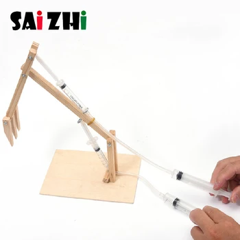 Saizhi DIY Handmade Model Toy Kids Excavator Creative Hand Crafted Children Kid Education Toy Clever Pneumatic Hydraulic Toys 
Saizhi DIY Handmade Model Toy Kids Excavator Creative Hand Crafted Children Kid Education Toy Clever Pneumatic Hydraulic Toys