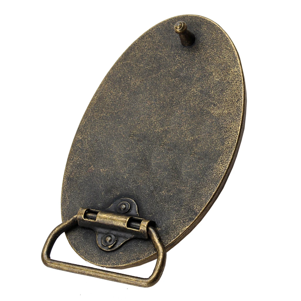 Mens Western Cowboy Belt Buckle Alloy Oval Belt Buckle Replacement Bronze Mens Western Cowboy Belt Buckle Alloy Oval Belt Buckle Replacement Bronze
