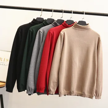 2020 Spring Clothing New Style Korean-style Plus-sized Solid Color High Lapel Pullover Base Sweater Long Sleeve Women
2020 Spring Clothing New Style Korean-style Plus-sized Solid Color High Lapel Pullover Base Sweater Long Sleeve Women