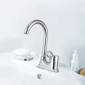 Kitchen Bench Bend Cold Diplopore Faucet Mixing Modern Minimalist Single Connection Type Manually Tightened 0.52 Zinc Alloy 4kg
Kitchen Bench Bend Cold Diplopore Faucet Mixing Modern Minimalist Single Connection Type Manually Tightened 0.52 Zinc Alloy 4kg