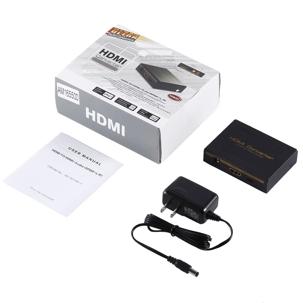 HDMI Audio Extractor Splitter to SPDIF RCA Stereo L/R Analog Output Converter Splitter Adapter with Power Adaptor Japan Plug
HDMI Audio Extractor Splitter to SPDIF RCA Stereo L/R Analog Output Converter Splitter Adapter with Power Adaptor Japan Plug