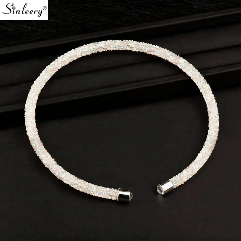 SINLEERY Personal Luxury Style Dazzling Crystal Collar Choker Torques Necklace 4 Colors Women Fashion Jewelry XL046 SSI
SINLEERY Personal Luxury Style Dazzling Crystal Collar Choker Torques Necklace 4 Colors Women Fashion Jewelry XL046 SSI