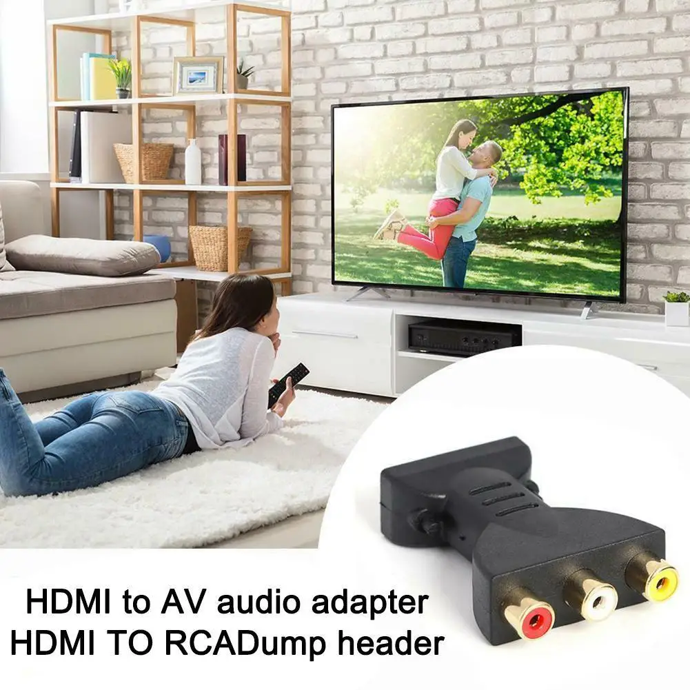 HDMI MaleTo 3 RGB RCA Video Audio Adapter AV Component Converter Cable For HDTV Audio Signal 1080P Digital 720P DVD N5L5
HDMI MaleTo 3 RGB RCA Video Audio Adapter AV Component Converter Cable For HDTV Audio Signal 1080P Digital 720P DVD N5L5
