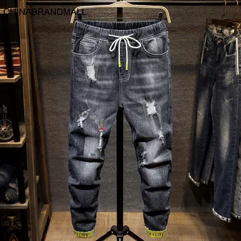 Zj6309 # Autumn Hole Jeans Elastic Waist Tether Big Size Elastic Force Cowboy Trousers Trend S-7xl
Zj6309 # Autumn Hole Jeans Elastic Waist Tether Big Size Elastic Force Cowboy Trousers Trend S-7xl