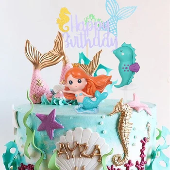 Mermaid Party Decorations Mermaid Birthday Cake Topper Cupcake Wrappers Baby Boy Girl Kids Favors Mermaid Party Theme Supplies
Mermaid Party Decorations Mermaid Birthday Cake Topper Cupcake Wrappers Baby Boy Girl Kids Favors Mermaid Party Theme Supplies