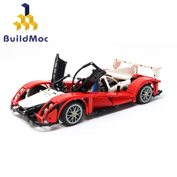 

BuildMoc 3092 Le Mans Prototype 1 Super Car LMP Scale Sports Car set fit Technic Educational Building Blocks Bricks Toys gift