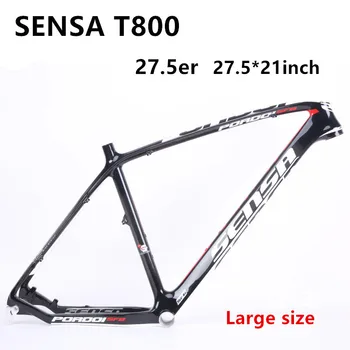 SENSA T800 Carbon MTB Bike Large Frame 27.5er mtb carbon frame 27.5x21 inch carbon mountain bike frame 135*9mm bicycle frameset
SENSA T800 Carbon MTB Bike Large Frame 27.5er mtb carbon frame 27.5x21 inch carbon mountain bike frame 135*9mm bicycle frameset