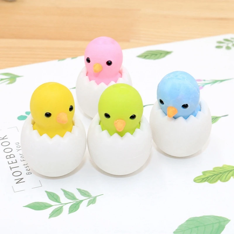 1 Pcs Kawaii Cartoon Eggshell chicken Pencil Eraser Kawaii Mini Animal for Office School Student Stationery Kids Prize Toys Gift
1 Pcs Kawaii Cartoon Eggshell chicken Pencil Eraser Kawaii Mini Animal for Office School Student Stationery Kids Prize Toys Gift