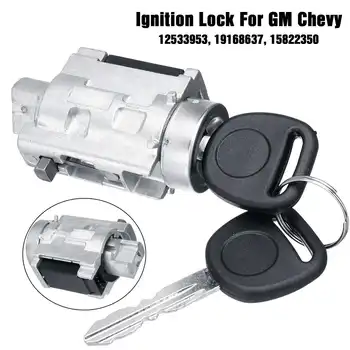 Metal Replacement Ignition Lock Cylinder Assembly with 2 Keys 12458191 For Chevy Classic 2004 2005 For Olds For Pontiac