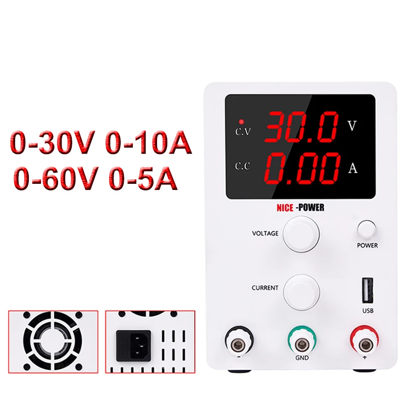 New Lab Variable Bench DC Power Supply Laboratory Adjustable Current Stabilizer 30v 10a Switching Power R-SPS3010 USB Support
New Lab Variable Bench DC Power Supply Laboratory Adjustable Current Stabilizer 30v 10a Switching Power R-SPS3010 USB Support