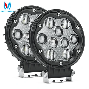 MICTUNING 2Pcs WR 4.7 Inch Round LED Pods 27W Off Road Driving Light Led Fog Lights Combo Work Light with Adjustable Brackets
MICTUNING 2Pcs WR 4.7 Inch Round LED Pods 27W Off Road Driving Light Led Fog Lights Combo Work Light with Adjustable Brackets