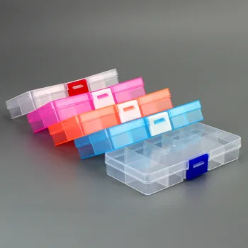 10 Slots Cells Colorful Portable Jewelry Tool Storage Box Container Ring Electronic Parts Screw Beads Organizer Plastic Box
10 Slots Cells Colorful Portable Jewelry Tool Storage Box Container Ring Electronic Parts Screw Beads Organizer Plastic Box