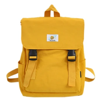 Ladies Canvas Schoolbag Girl Travel Bag Backpack Student Large Capacity Backpack Pure Color Casual Backpack Handbag Yellow
Ladies Canvas Schoolbag Girl Travel Bag Backpack Student Large Capacity Backpack Pure Color Casual Backpack Handbag Yellow