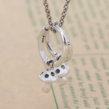 Valentine's Day Original 925 Sterling Silver Mushroom Earrings Simple Wild Pacifier Earrings Pan Earring For Women Gift Jewelry 
Valentine's Day Original 925 Sterling Silver Mushroom Earrings Simple Wild Pacifier Earrings Pan Earring For Women Gift Jewelry