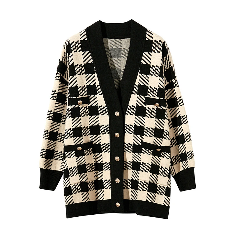 TVVOVVIN New Spring Autumn 2019 European Style Women Plaid Single Breasted V-neck Female Full Sleeve Loose Coat Tide F320
TVVOVVIN New Spring Autumn 2019 European Style Women Plaid Single Breasted V-neck Female Full Sleeve Loose Coat Tide F320