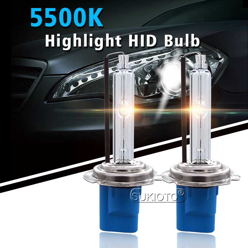SUKIOTO 35W Hylux HID Xenon Kit 12V Car Light 2A88 Canbus Ballast 5500K H1 H7 H11 9005 9006 9012 D2H Fast Bright Xenon HID Bulb (6)