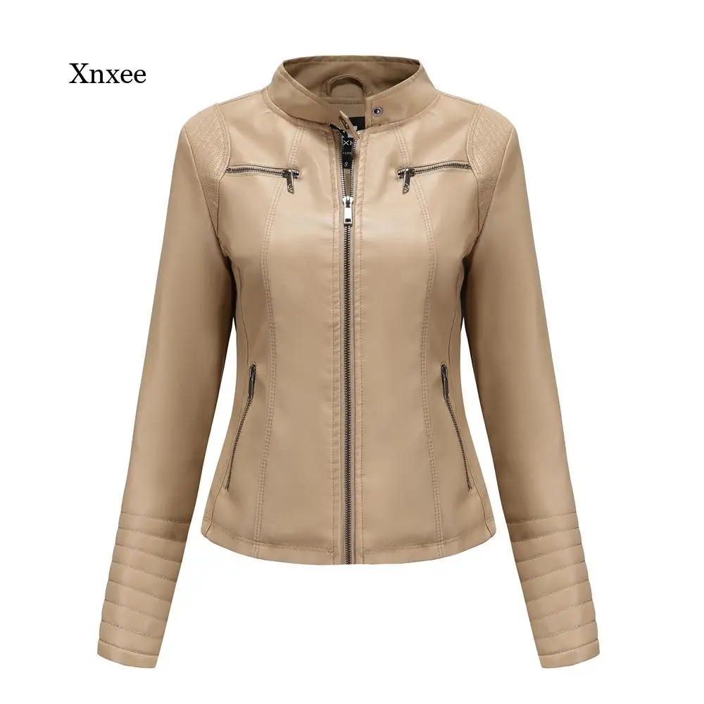 Autumn Faux Leather Jacket for Women Winter Long Sleeve Fashion Ladies Solid Zipper Biker Coat Female Casual Outwear
Autumn Faux Leather Jacket for Women Winter Long Sleeve Fashion Ladies Solid Zipper Biker Coat Female Casual Outwear