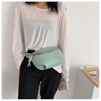Women's New Style Solid Color Messenger Bag Temperment Fashion Chain Small Waist Bag Women's Shoulder Bag 
Women's New Style Solid Color Messenger Bag Temperment Fashion Chain Small Waist Bag Women's Shoulder Bag
