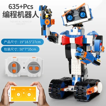 Movie Technic engineering APP gravity Remote control 635PCS Aimubot robot model building block children assemble toy 13063
Movie Technic engineering APP gravity Remote control 635PCS Aimubot robot model building block children assemble toy 13063