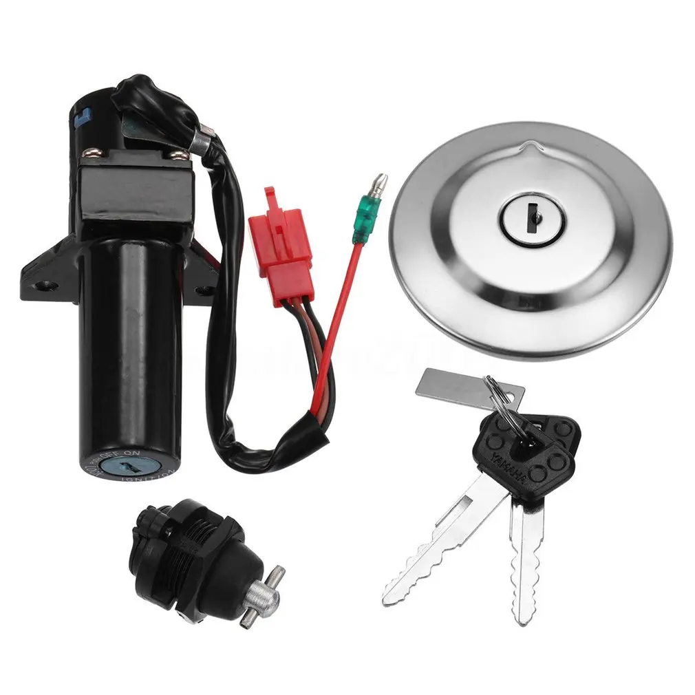 Seat Cover Ignition Switch Motorcycle Fuel Gas Key Lock Kit Ignition Switch Lock Fuel Gas Cap Key Set For Yamaha Ybr 125
