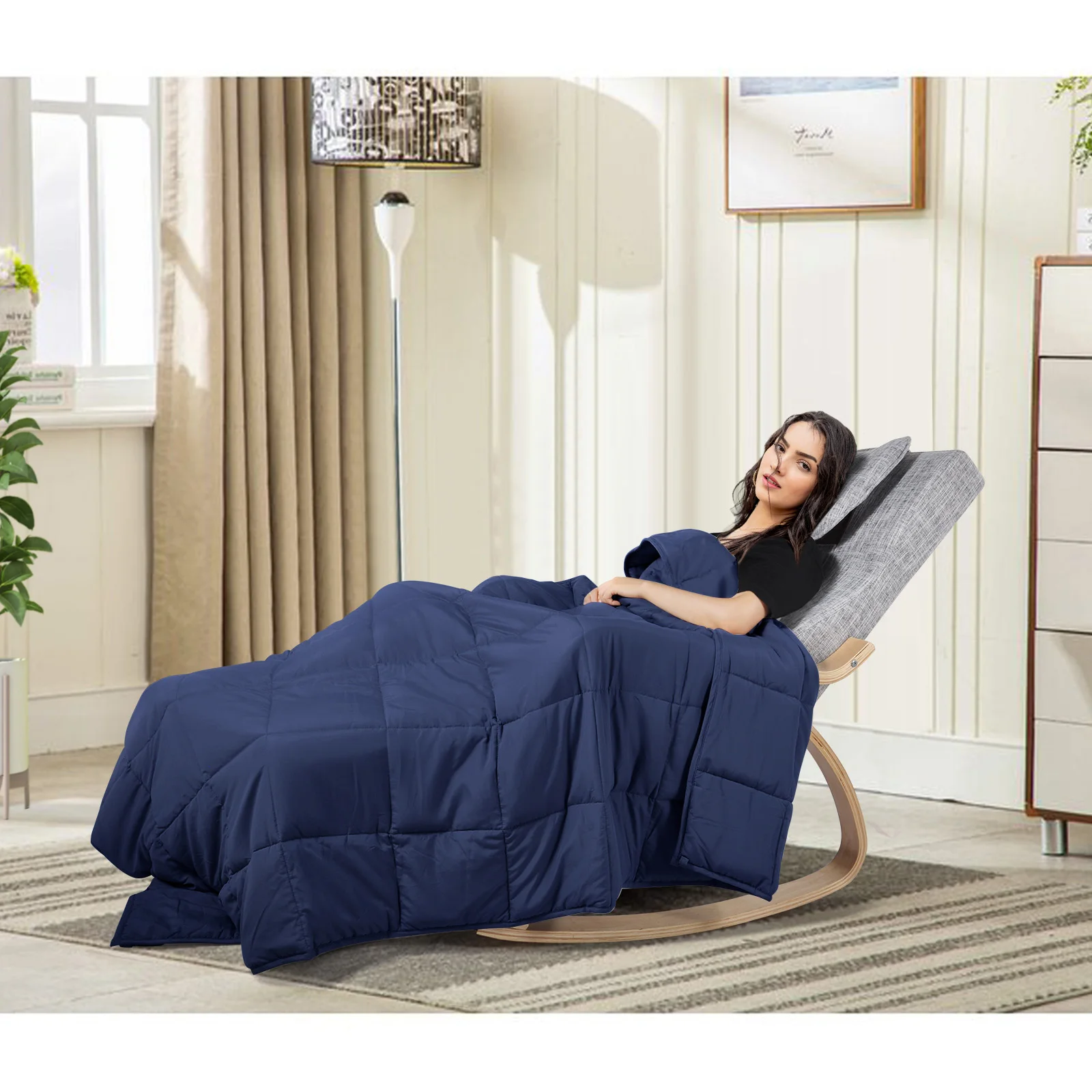 Weighted Blanket Decompression Gravity quilt for winter Sleep helper Aid Pressure Weighted filling comforter for bed funiture
Weighted Blanket Decompression Gravity quilt for winter Sleep helper Aid Pressure Weighted filling comforter for bed funiture