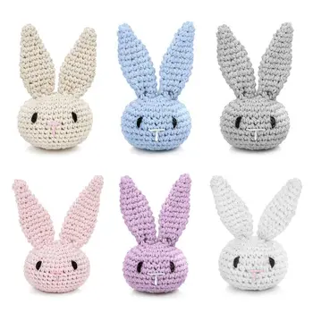 Handmade Crochet DIY Pacifier Clip Chain Accessories Cute Bunny Head Baby Teething Soother Decorations
Handmade Crochet DIY Pacifier Clip Chain Accessories Cute Bunny Head Baby Teething Soother Decorations
