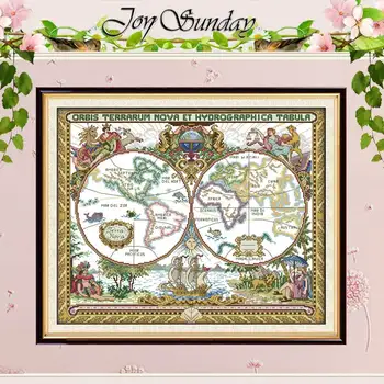 Old world map patterns Counted Cross Stitch 11CT 14CT Cross Stitch Set Wholesale Cross-stitch Kit Embroidery Needlework
Old world map patterns Counted Cross Stitch 11CT 14CT Cross Stitch Set Wholesale Cross-stitch Kit Embroidery Needlework
