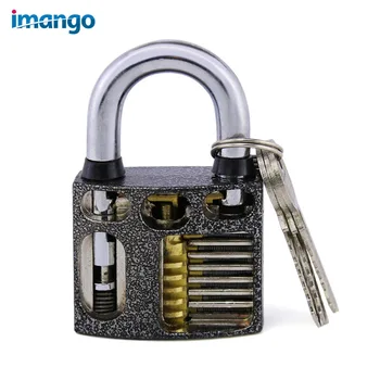Professional Visible Practice Lock Cutaway Transparent Padlocks Training Skill for Locksmith, Practice Profile Lock with 3 Keys
Professional Visible Practice Lock Cutaway Transparent Padlocks Training Skill for Locksmith, Practice Profile Lock with 3 Keys