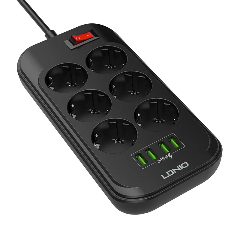 Smart Home Electronic Power Strip Surge Protector Multiple Extension Power Socket 4 USB Charger EU Plug Smart Socket 6 Outlet
Smart Home Electronic Power Strip Surge Protector Multiple Extension Power Socket 4 USB Charger EU Plug Smart Socket 6 Outlet