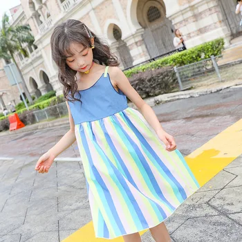2020 Summer Denim Dress For Girls 5 6 Years 10 8 12 14 Children Dresses Stripe Cute Kids Baby Suspenders Dress For Big Girls
2020 Summer Denim Dress For Girls 5 6 Years 10 8 12 14 Children Dresses Stripe Cute Kids Baby Suspenders Dress For Big Girls