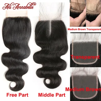 Ali Annabelle 5x5 Closure Malaysian Body Wave Human Hair Lace Closure with Baby Hair Swiss Lace Transparent Medium Brown Lace
Ali Annabelle 5x5 Closure Malaysian Body Wave Human Hair Lace Closure with Baby Hair Swiss Lace Transparent Medium Brown Lace
