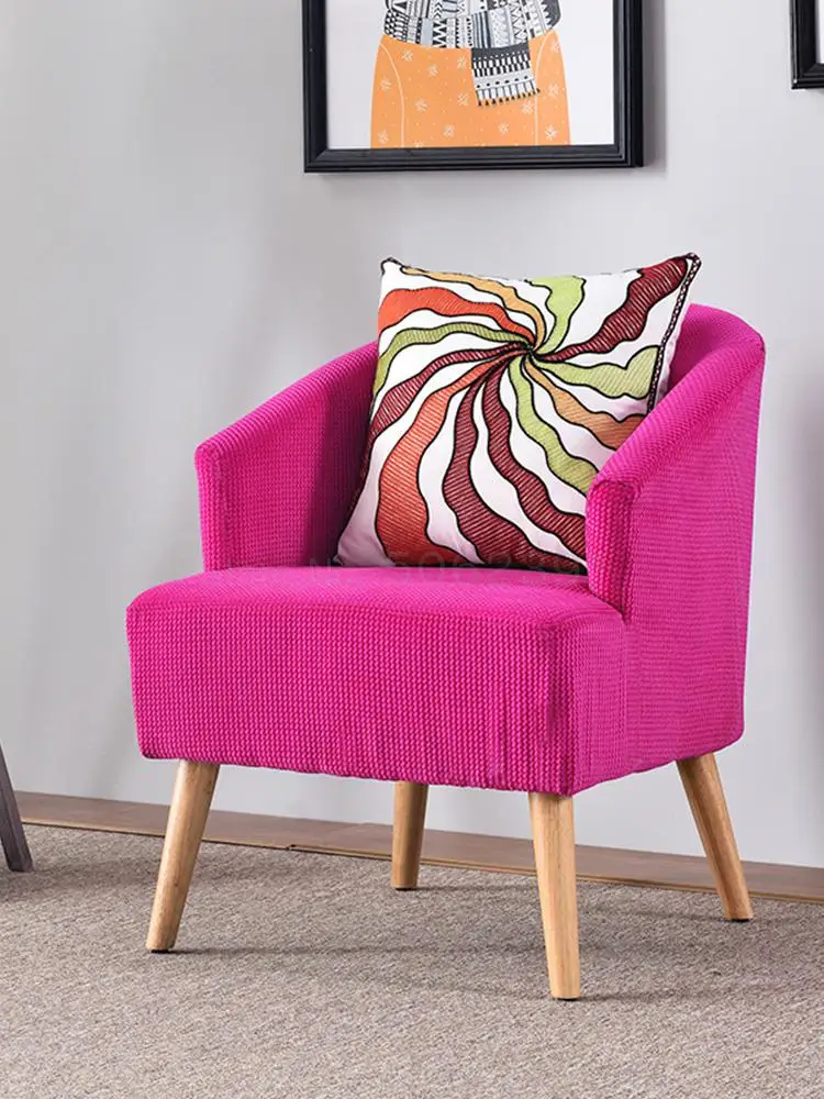 Simple Modern Nordic Single Lazy Backrest Chair Leisure Individual Sofa Chair Creative Cloth Art Solid Wood Sofa Living Room
Simple Modern Nordic Single Lazy Backrest Chair Leisure Individual Sofa Chair Creative Cloth Art Solid Wood Sofa Living Room