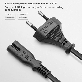 1Pc Pure Copper Electric Cord EU/US/UK Power Cable 2Pin Cable 1.5 Meter 250V 2.5A US Power Cord UK Supply Cable Lead Wire Power
1Pc Pure Copper Electric Cord EU/US/UK Power Cable 2Pin Cable 1.5 Meter 250V 2.5A US Power Cord UK Supply Cable Lead Wire Power