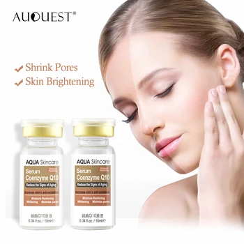 AuQuest Shrink Pores Essence Coenzyme Q10 Serum Smooth and Soft Skin Repair Damaged Face Serum Whitening Radiant Skin Care 2PCS 
AuQuest Shrink Pores Essence Coenzyme Q10 Serum Smooth and Soft Skin Repair Damaged Face Serum Whitening Radiant Skin Care 2PCS