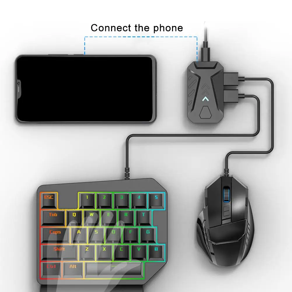 Bluetooth Gaming Keyboard Mouse Converter Adapter for iOS Android Phone With Gaming Keyboard Mouse PUBG Mobile Game Peripherals
Bluetooth Gaming Keyboard Mouse Converter Adapter for iOS Android Phone With Gaming Keyboard Mouse PUBG Mobile Game Peripherals