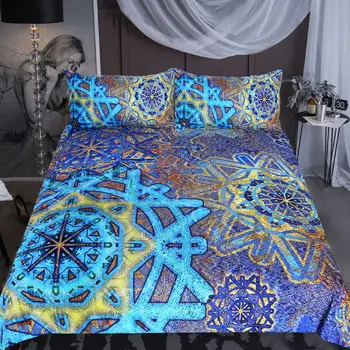 Blue Rust Snowflake Pattern High Quality Home Textile Quilt Cover with 2 Pillowcase 3D Printing Bedding 3 Pcs Set and Sheet
Blue Rust Snowflake Pattern High Quality Home Textile Quilt Cover with 2 Pillowcase 3D Printing Bedding 3 Pcs Set and Sheet