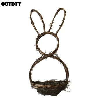 DIY Rattan Bunny Rabbit Flower Basket Door Window Wall Hanging Ornament Easter Decoration Photo Props
DIY Rattan Bunny Rabbit Flower Basket Door Window Wall Hanging Ornament Easter Decoration Photo Props