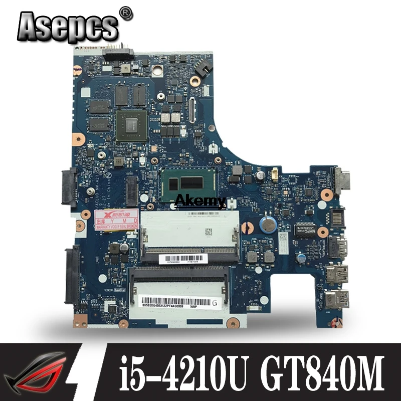 ACLUA/ACLUB NM-A273 motherboard for Lenovo Z40-70 G40-70M notebook motherboard CPU i5-4210U GT840M 2G 100% test OK
ACLUA/ACLUB NM-A273 motherboard for Lenovo Z40-70 G40-70M notebook motherboard CPU i5-4210U GT840M 2G 100% test OK