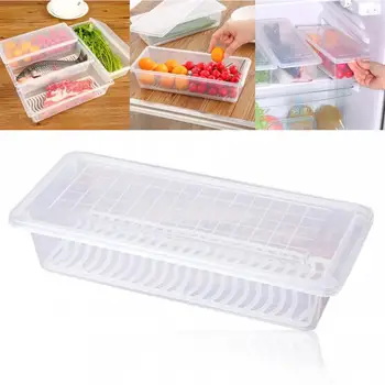 Kitchen Food Containers Plastic Space Saver Refrigerator Moisture-Proof Vegetable Fruit Storage Rack Draining Box Organizer
Kitchen Food Containers Plastic Space Saver Refrigerator Moisture-Proof Vegetable Fruit Storage Rack Draining Box Organizer