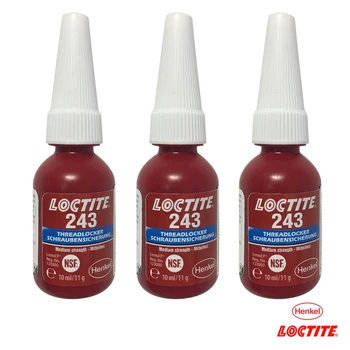 Loctite 243 (3 pieces) Medium Strength Threadlocker Anaerobic Adhesive Glue 10 ml. Made in Germany
Loctite 243 (3 pieces) Medium Strength Threadlocker Anaerobic Adhesive Glue 10 ml. Made in Germany