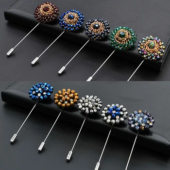 Hot Sale Flower Lapel Brooches Men Women Lapel Pins Crystal Brooches for Suits Handmade Round Colorful Elegant Jewelry Brooches
Hot Sale Flower Lapel Brooches Men Women Lapel Pins Crystal Brooches for Suits Handmade Round Colorful Elegant Jewelry Brooches